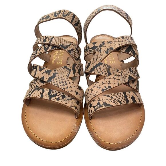 COCONUTS by MATISSE Ladylike Taupe Snake Wedge Sandals NEW 7 - Picture 3 of 5